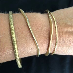 4 Piece Gold Bangle Set